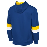 Men's G-III Sports by Carl Banks Royal/Gold Los Angeles Rams Adaptive Faceoff Pullover Hoodie