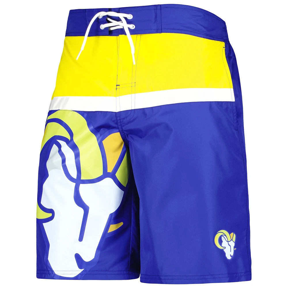 Maillot de bain G-III Sports by Carl Banks Royal Los Angeles Rams Sea Wind pour homme