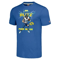 Men's Homage Puka Nacua Royal Los Angeles Rams NFL Blitz Player Tri-Blend T-Shirt