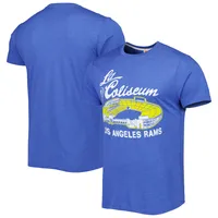 Dodger Stadium Los Angeles T-Shirt from Homage. | Ash | Vintage Apparel from Homage.