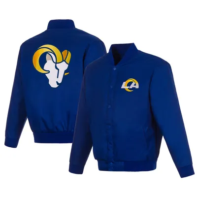 Los Angeles Rams JH Design Poly-Twill Varsity Jacket - Royal