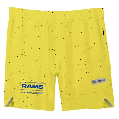 Men's LEGENDS Gold Los Angeles Rams Relay Shorts