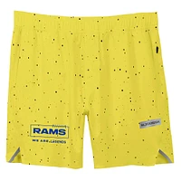 Short Los Angeles Rams Relay LEGENDS doré pour homme