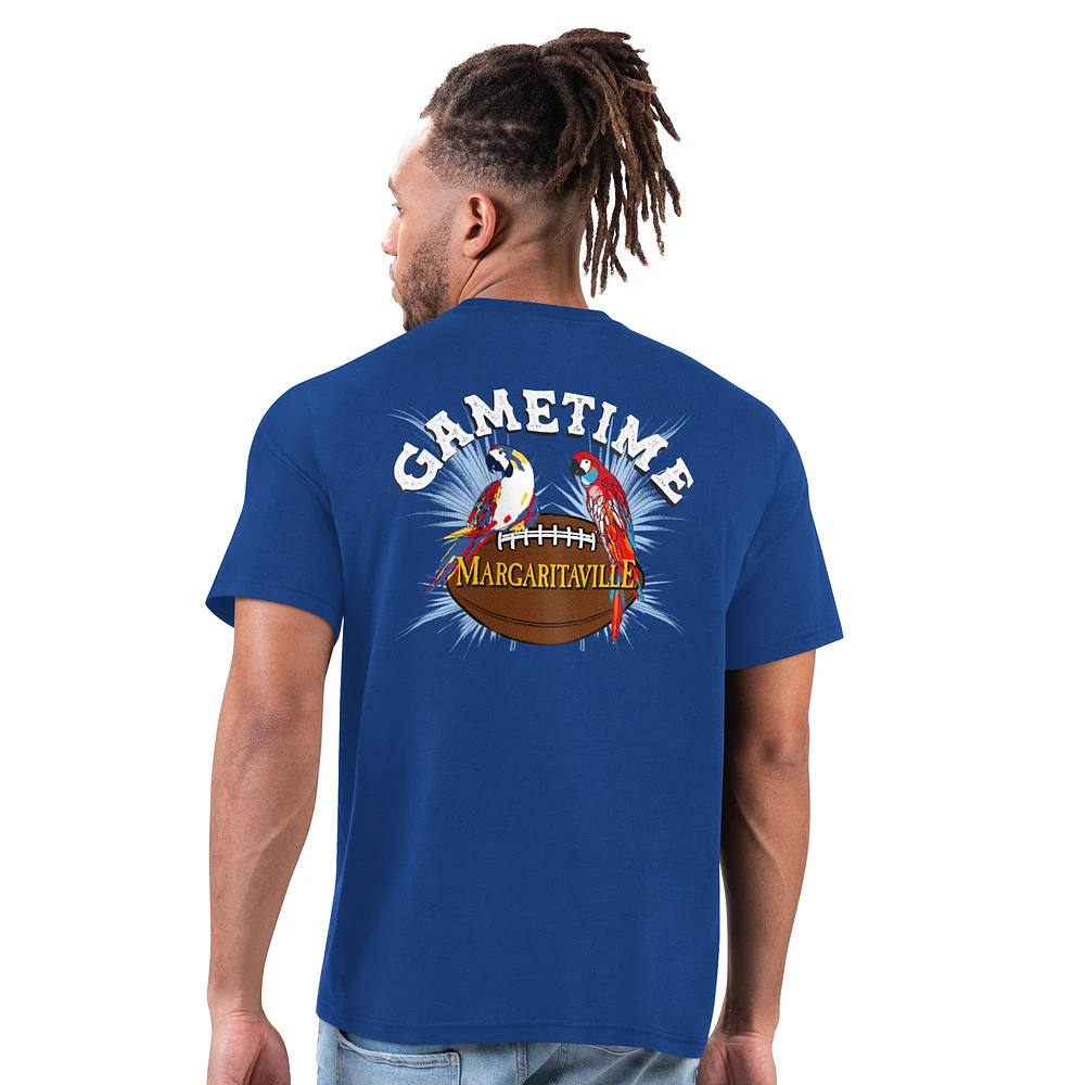 T-shirt Margaritaville Royal Gametime pour homme des Los Angeles Rams