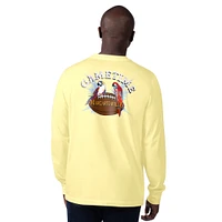 T-shirt à manches longues Gametime pour homme Margaritaville jaune Los Angeles Rams