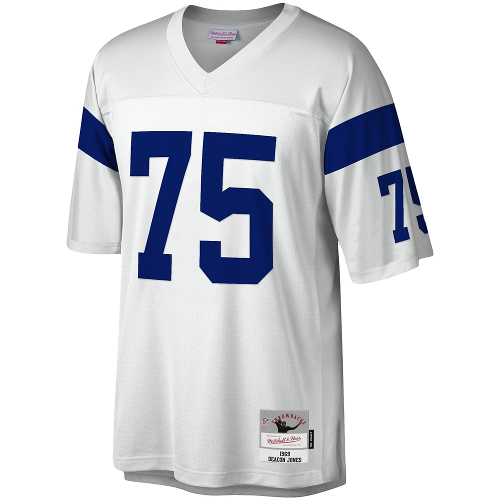 Maillot réplique Mitchell & Ness Deacon Jones blanc Los Angeles Rams Legacy pour hommes