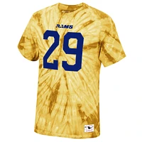 Men's Mitchell & Ness Eric Dickerson Gold Los Angeles Rams Tie-Dye Retired Player Name Number T-Shirt