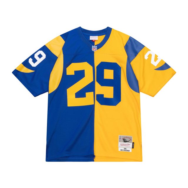 Maillot réplique Mitchell & Ness Eric Dickerson Royal/Or Los Angeles Rams 1984 Split Legacy pour hommes