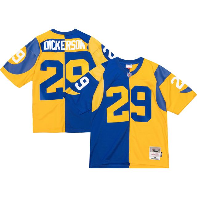 Maillot réplique Mitchell & Ness Eric Dickerson Royal/Or Los Angeles Rams 1984 Split Legacy pour hommes