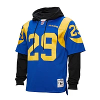 Sweat à capuche pour homme Mitchell & Ness Eric Dickerson Royal Los Angeles Rams Player Name Number Legacy Jersey