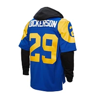 Sweat à capuche pour homme Mitchell & Ness Eric Dickerson Royal Los Angeles Rams Player Name Number Legacy Jersey