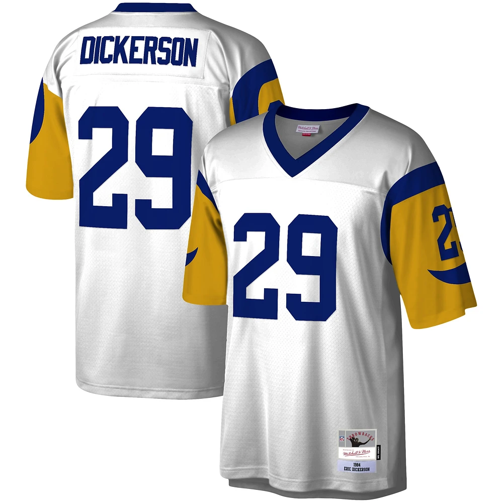 Maillot réplique Mitchell & Ness Eric Dickerson blanc Los Angeles Rams Legacy pour hommes