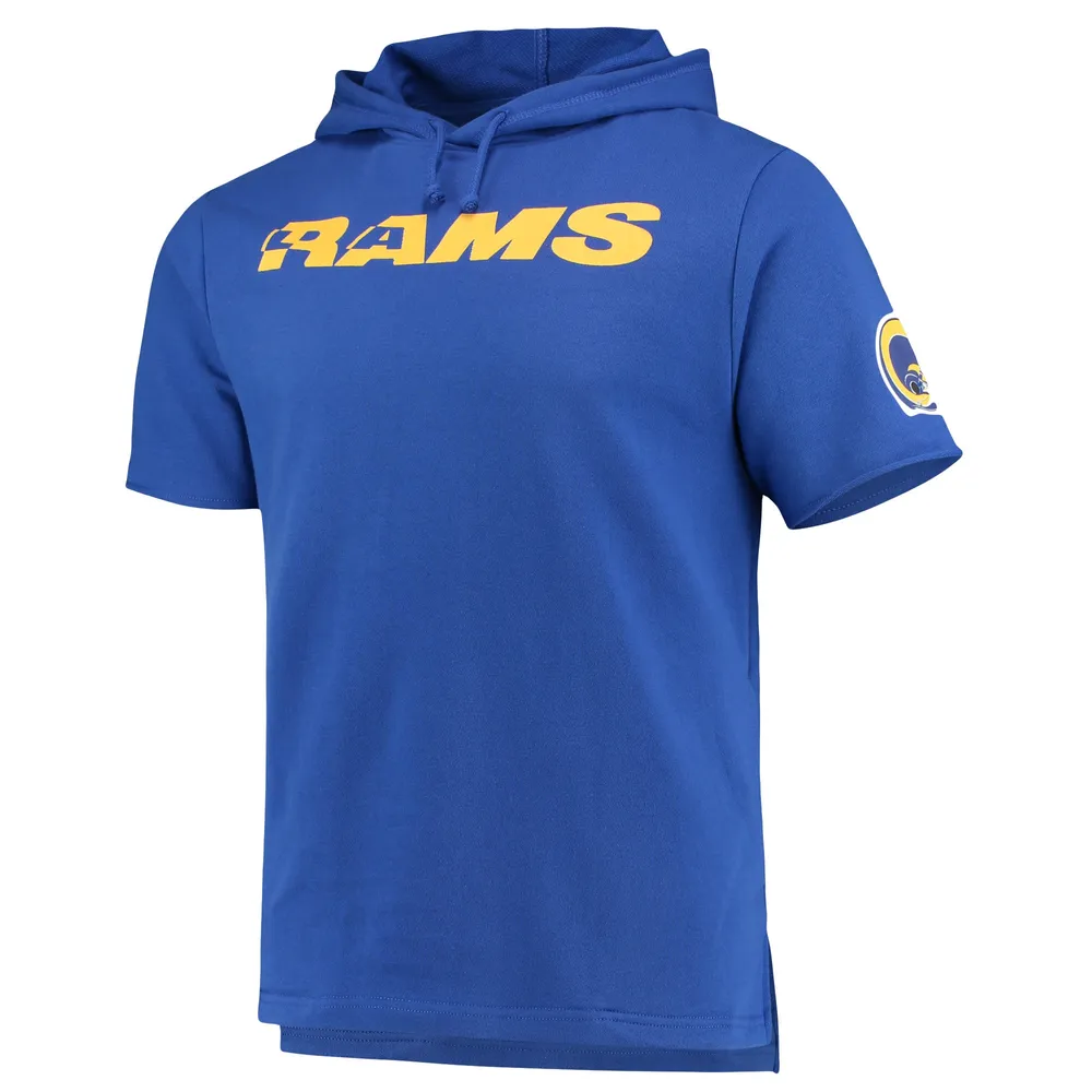 Men's Mitchell & Ness Royal Los Angeles Rams Game Day Hoodie T-Shirt