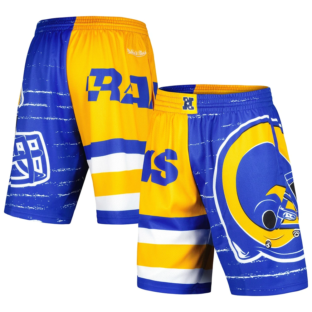 Men's Mitchell & Ness Royal Los Angeles Rams Jumbotron 3.0 Shorts