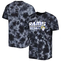 Men's MSX by Michael Strahan Black Los Angeles Rams Recovery Tie-Dye T-Shirt