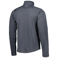 Men's MSX by Michael Strahan Charcoal Los Angeles Rams Half-Zip Pullover