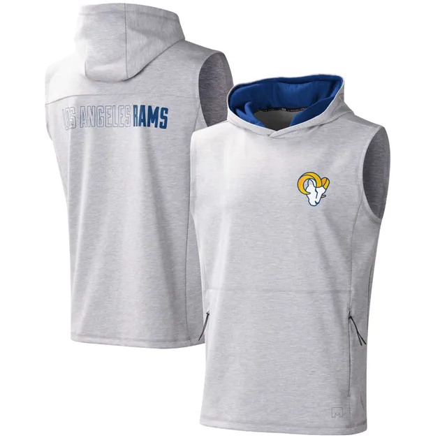 Women's Antigua White Los Angeles Rams Wordmark Victory Full-Zip Hoodie Size: Extra Large