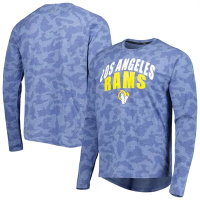 Los Angeles Rams MSX by Michael Strahan Performance Camo Long Sleeve T-Shirt - Royal