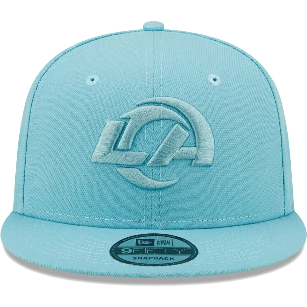 Men's New Era Aqua Los Angeles Rams Color Pack 9FIFTY Snapback Hat