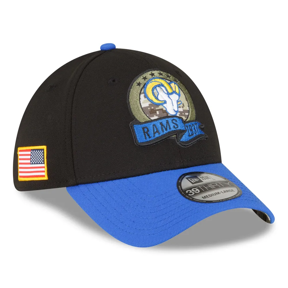 Lids Los Angeles Rams New Era 2022 Salute To Service 39THIRTY Flex Hat -  Black/Blue