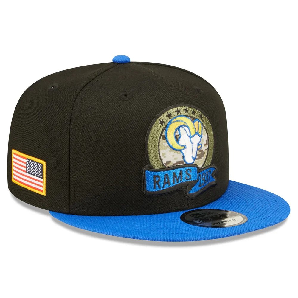 los angeles rams blue and black hat