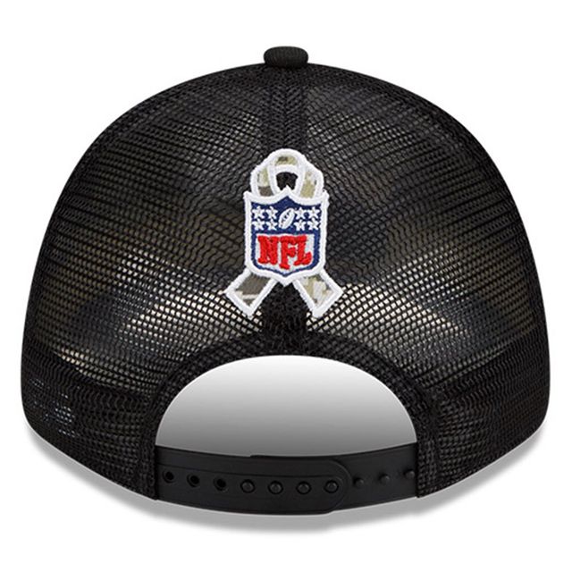 New Era Men's Black, Blue Los Angeles Rams 2022 Salute To Service