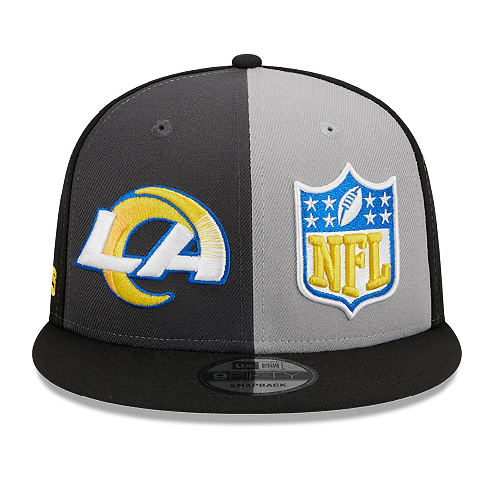 Men's New Era  Black/Gray Los Angeles Rams 2023 Sideline 9FIFTY Snapback Hat