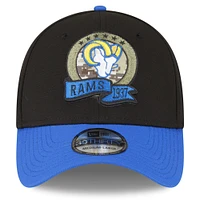 Men's New Era Black/Royal Los Angeles Rams 2022 Salute To Service - 39THIRTY Flex Hat