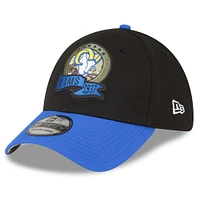 Men's New Era Black/Royal Los Angeles Rams 2022 Salute To Service - 39THIRTY Flex Hat