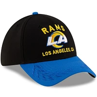 Casquette New Era 39THIRTY Flex noire/bleue pour homme, Los Angeles Rams, draft NFL 2025
