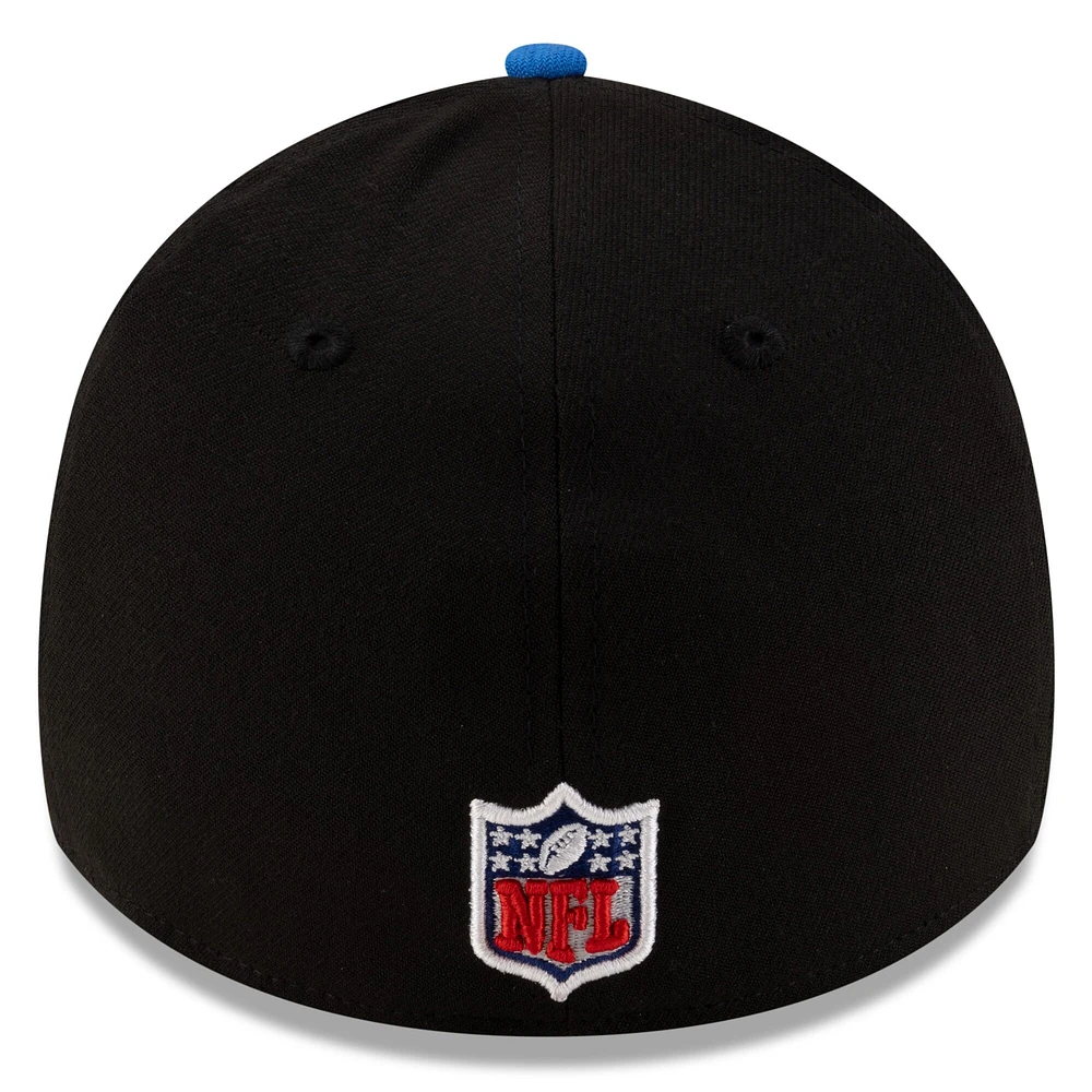 Casquette New Era 39THIRTY Flex noire/bleue pour homme, Los Angeles Rams, draft NFL 2025