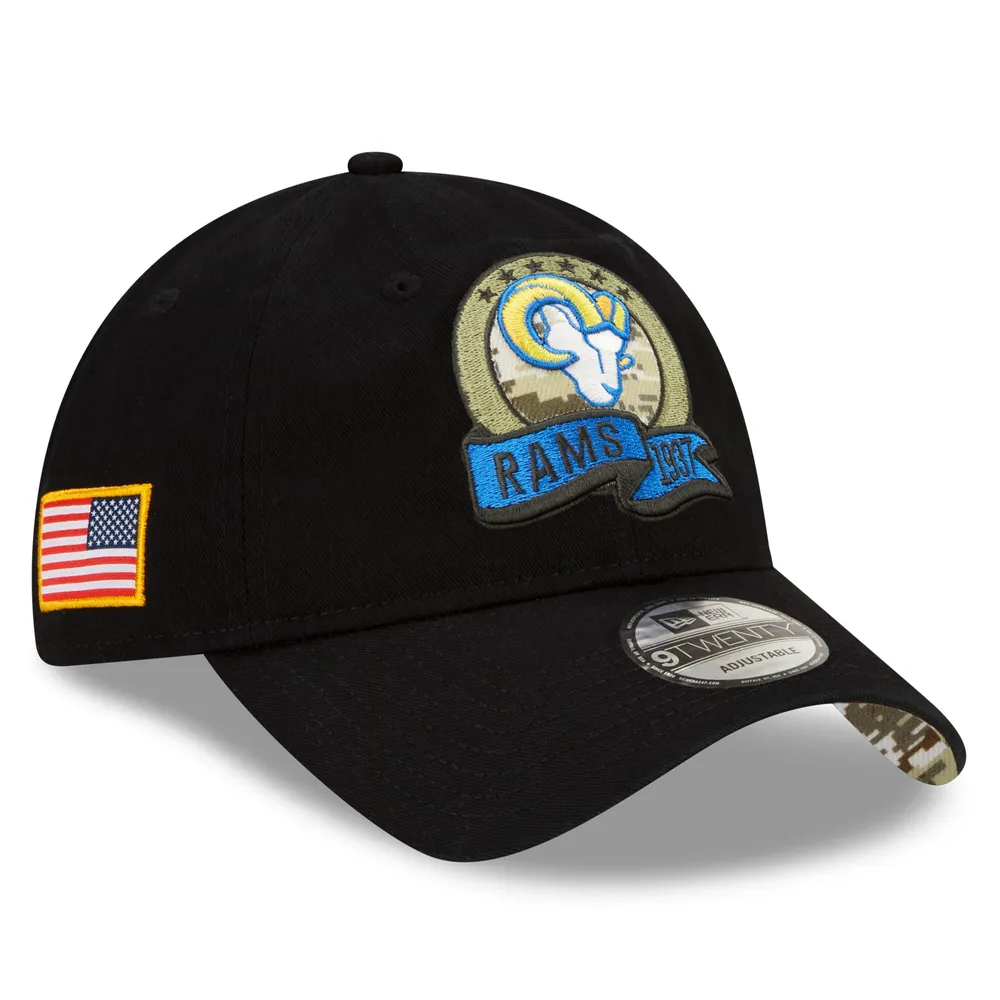 Lids Los Angeles Rams New Era 2022 Salute To Service Knit Hat - Black