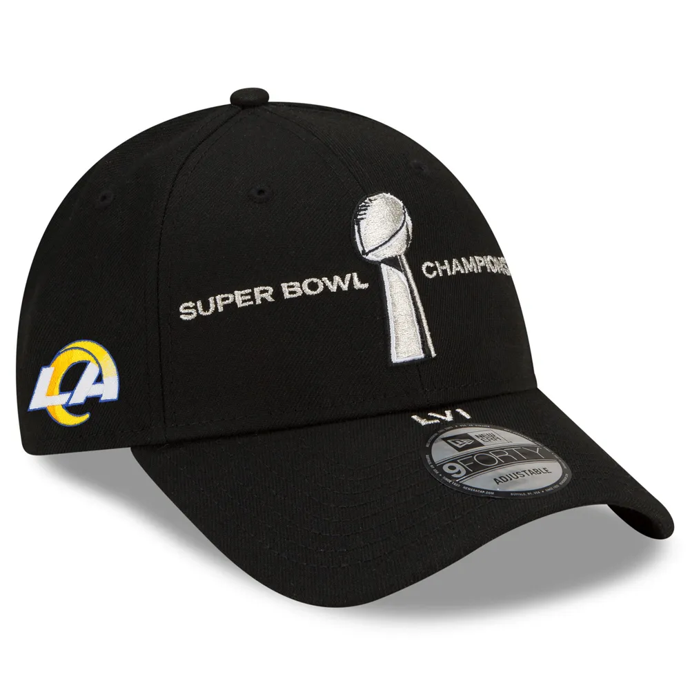 Los Angeles Rams New Era Super Bowl LVI Champions Parade 9FIFTY Snapback  Adjustable Hat - Black