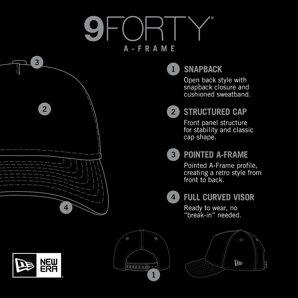 Men's New Era Brown/Black Los Angeles Rams Harvest A-Frame Super Bowl LVI 9FORTY Adjustable Hat