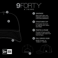 Men's New Era Brown/Black Los Angeles Rams Harvest A-Frame Super Bowl LVI 9FORTY Adjustable Hat