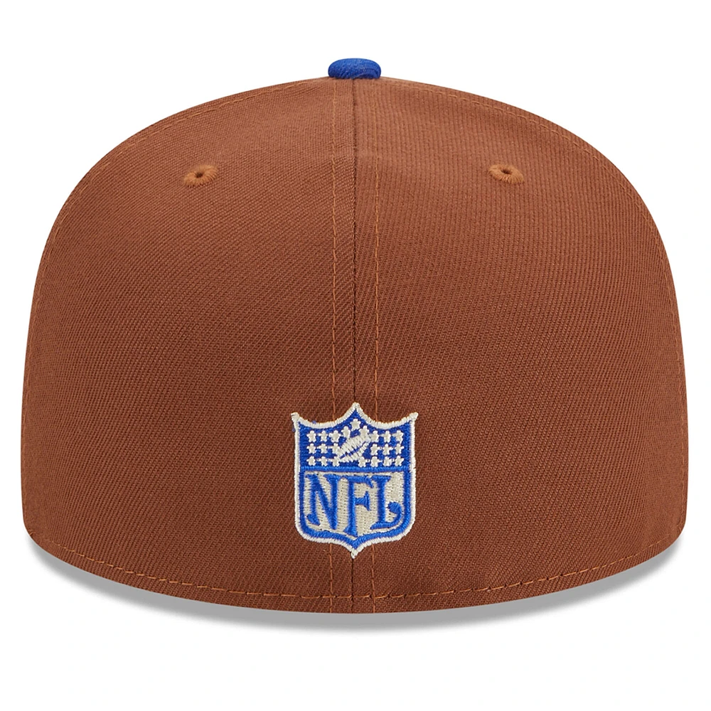 Casquette ajustée New Era pour homme Los Angeles Rams Harvest Super Bowl XXXIV 59FIFTY marron/royal