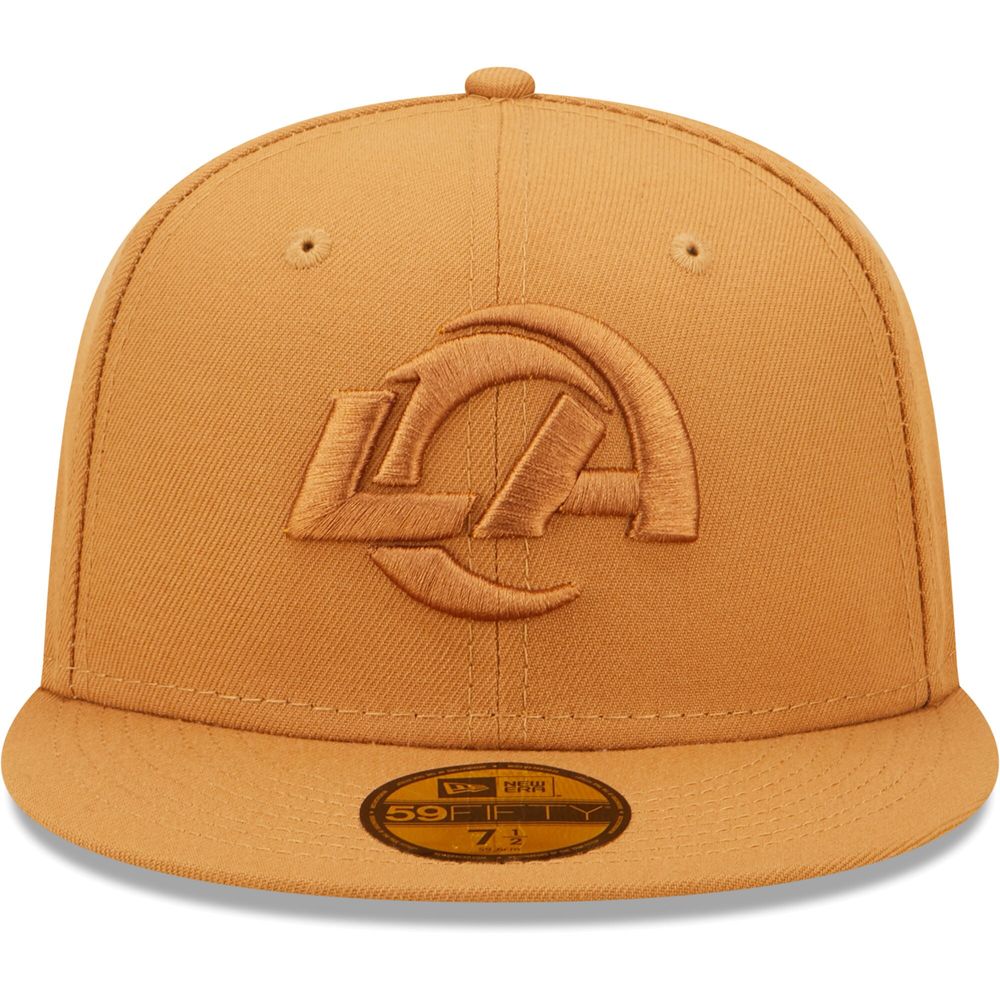 Men's New Era Brown Los Angeles Rams Team Color Pack 59FIFTY Fitted Hat