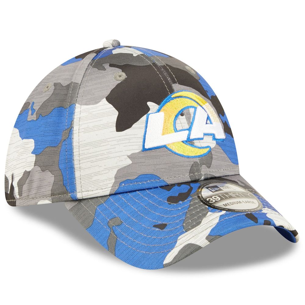 Men's New Era Camo Los Angeles Rams 2022 NFL Training Camp Official 39THIRTY Flex Hat