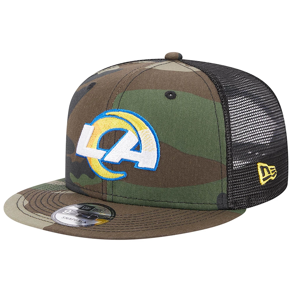 Men's New Era Camo Los Angeles Rams Classic Trucker 9FIFTY Snapback Hat