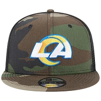 Men's New Era Camo Los Angeles Rams Classic Trucker 9FIFTY Snapback Hat