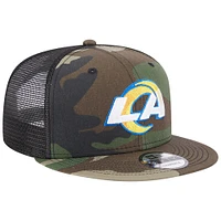 Casquette New Era Camo Los Angeles Rams Classic Trucker 9FIFTY Snapback pour homme