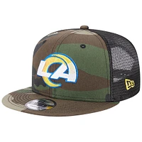 Casquette New Era Camo Los Angeles Rams Classic Trucker 9FIFTY Snapback pour homme