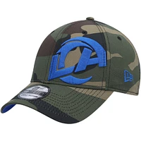 Men's New Era Camo Los Angeles Rams  Punched Out 39THIRTY Flex Hat