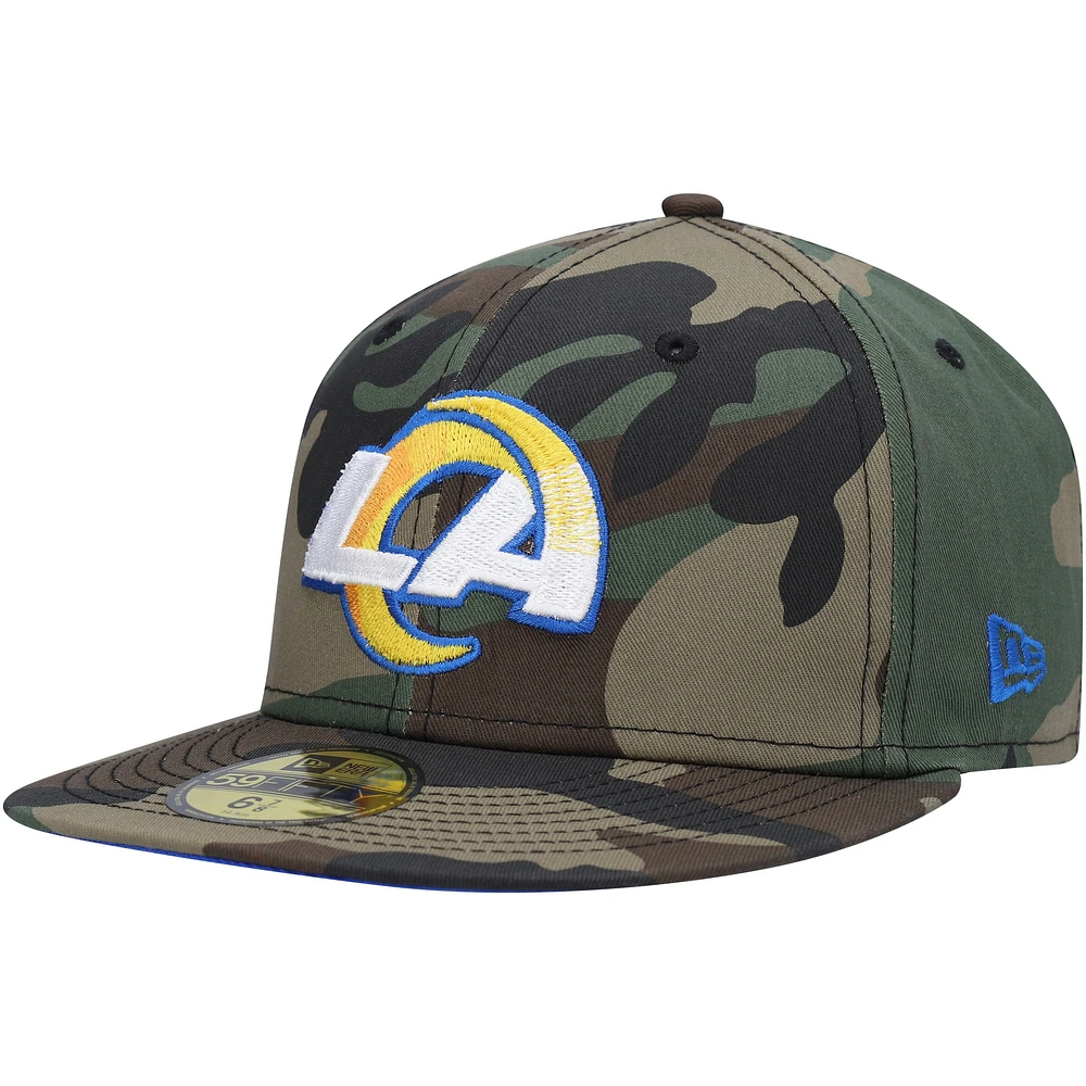 Casquette ajustée 59FIFTY Los Angeles Rams Woodland New Era pour homme