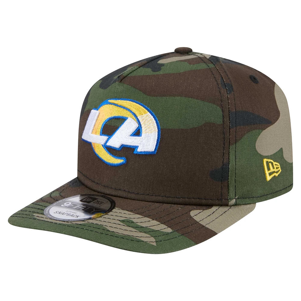 Casquette à visière camouflage Los Angeles Rams Woodsy 9FIFTY de New Era pour homme