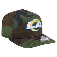 Casquette à visière camouflage Los Angeles Rams Woodsy 9FIFTY de New Era pour homme