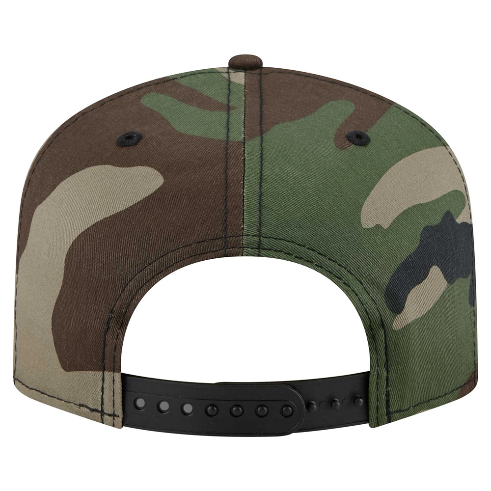 Men's New Era Camo Los Angeles Rams Woodsy 9FIFTY Snapback Hat