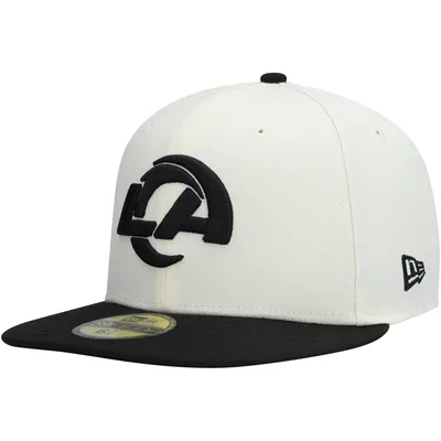 Los Angeles Chargers New Era Logo Color Dim 59FIFTY Fitted Hat - Black