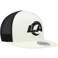 Casquette Snapback Los Angeles Rams Chrome Collection 9FIFTY New Era pour homme, crème/noire