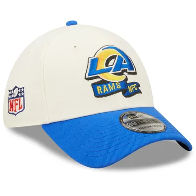 Men's Los Angeles Rams New Era Yellow/Blue 2022 Sideline 39THIRTY Flex Hat S/M